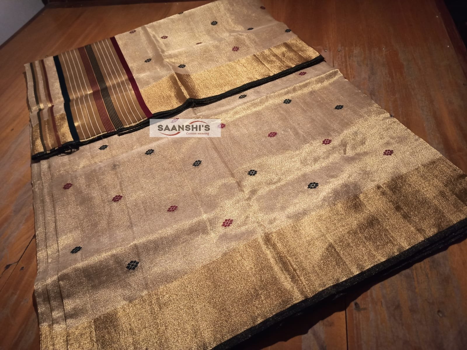 SUFI-FULL JARI WEAVED SAREE-20450 - Image 2