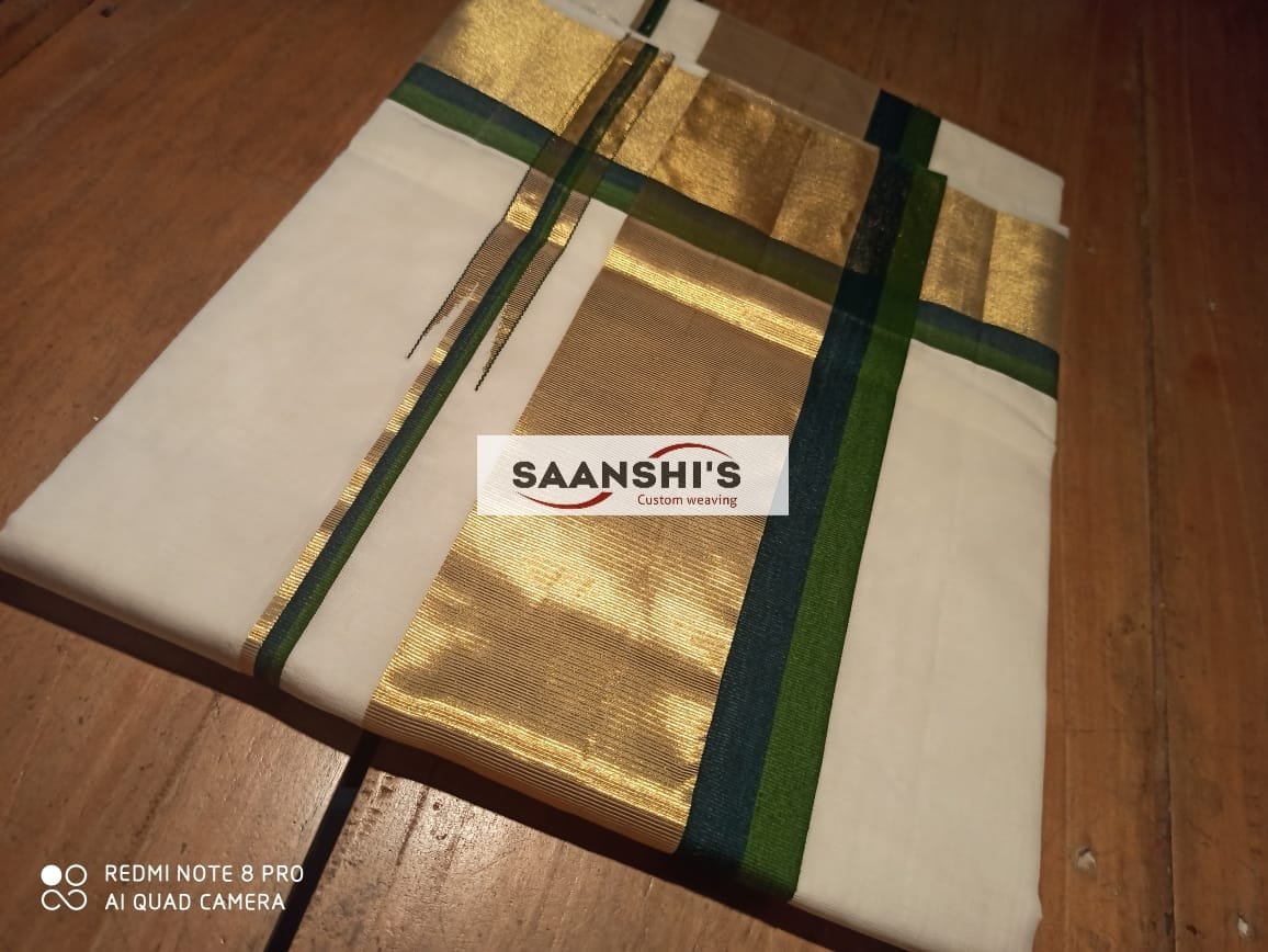 20082- pure handloom cotton saree. - Image 8