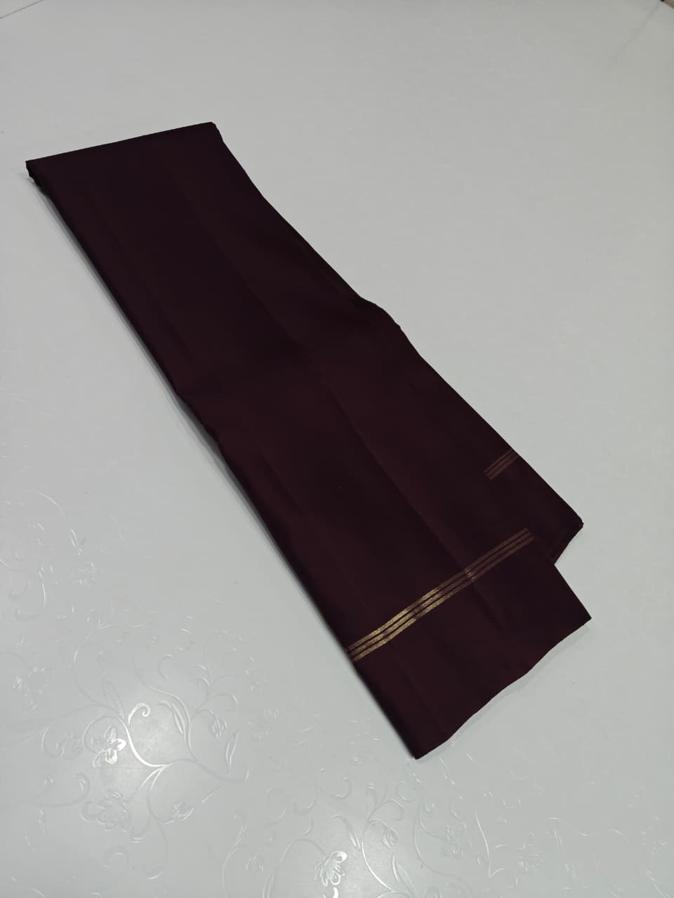 MOCHA | COFFEE BROWN | SILK | SAREE | MUTHU | 20536 - Image 3