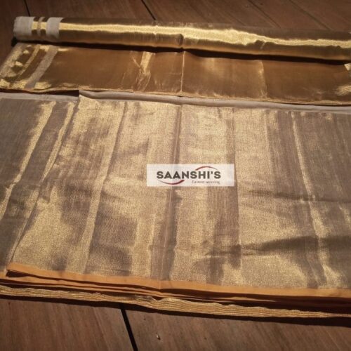 6778 Pure Handloom Tissue 7×14 Big 26 Mundani Saree